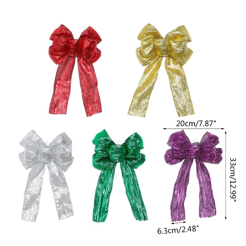 Božićno drvce Bowknot Platno Šarm DIY Ornament Dekoracija Pribor za dječje vjenčanje Romantična večera Dekoracije Poklon