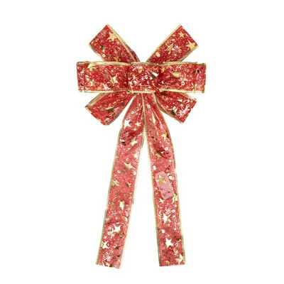 Bowknot de Crăciun cu lumină LED, farmec strălucitor, ornament pentru decorațiuni pentru copii, nuntă, cină romantică, decorare GXMA