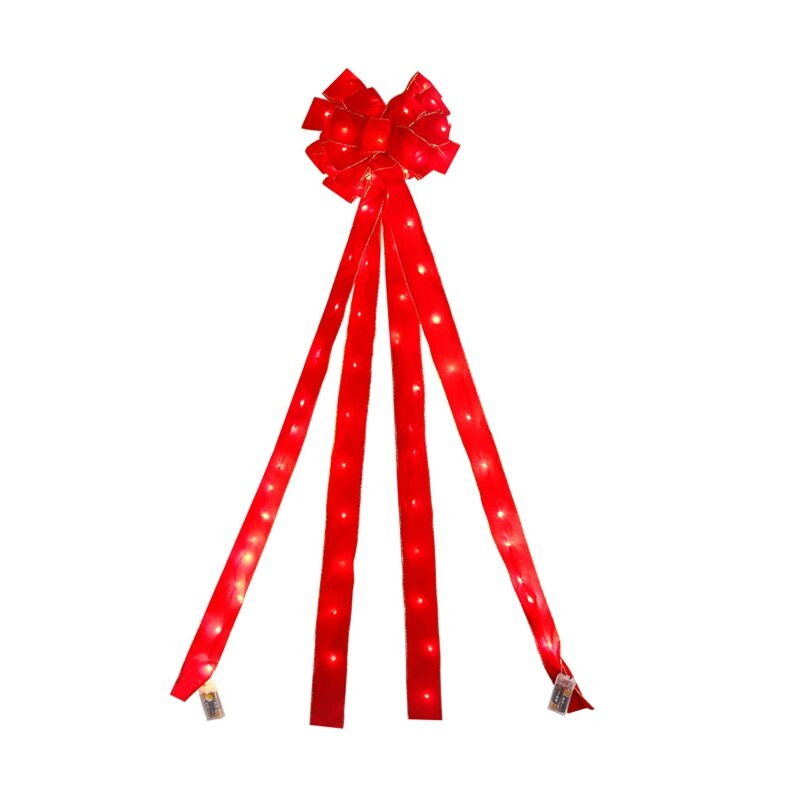 Издръжлива висулка с коледни панделки за дълготраен здрав фестивален орнамент