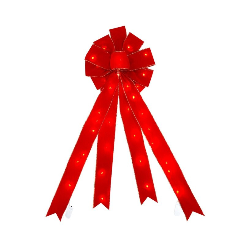 Издръжлива висулка с коледни панделки за дълготраен здрав фестивален орнамент