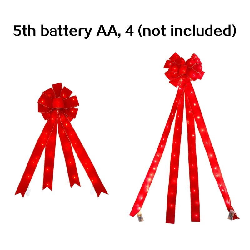 Издръжлива висулка с коледни панделки за дълготраен здрав фестивален орнамент