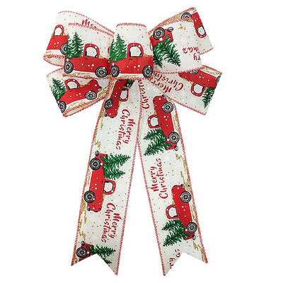 Mašna za božićno drvce 14X9 inča leptir mašne za umjetne ukrase za božićno drvce Izdržljive mašne za vrata, lake za vješanje