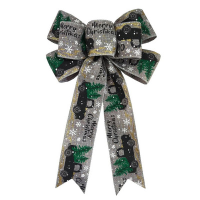 Mašna za božićno drvce 14X9 inča leptir mašne za umjetne ukrase za božićno drvce Izdržljive mašne za vrata, lake za vješanje