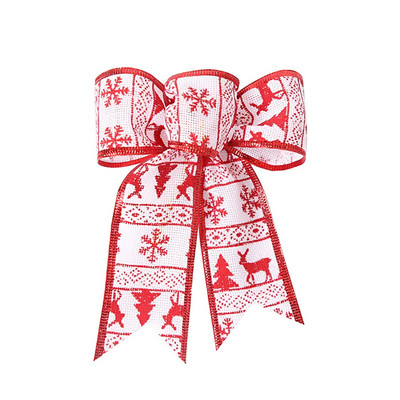 Divovski vijenac Božićni ukrasi od 60 inča Lanene božićne mašne Ukrasi za božićno drvce Mašne Vijenci Božićni vijenac Bobice