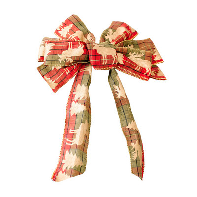 Rippuvad jõuluvibud jõulupuu ripats peotarbed Retro uusaasta kodukaunistused riidest punane vibu sõlm isetegemise kaunistus kingitus