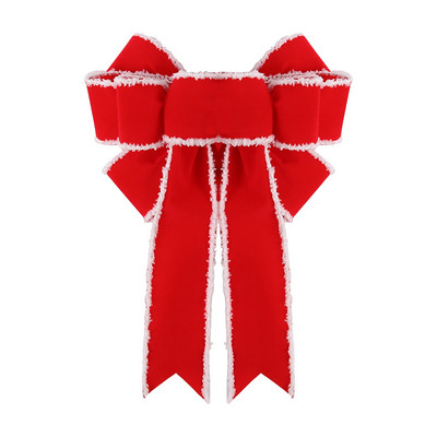 Suur jõulupärja vibu mähkimisvibu jõuludeks siseruumides väljas jõulupuu kaunistamiseks koju Navidad Xmas #02