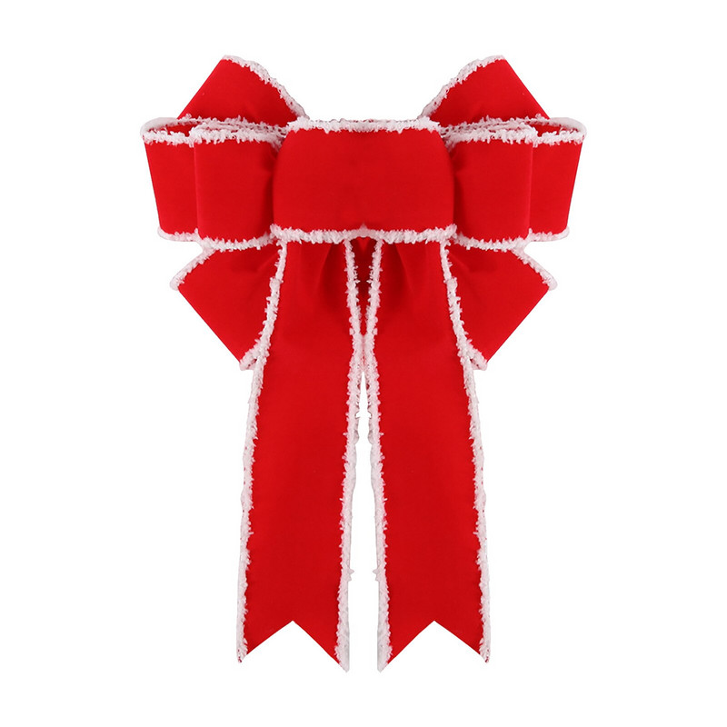 Suur jõulupärja vibu mähkimisvibu jõuludeks siseruumides väljas jõulupuu kaunistamiseks koju Navidad Xmas #02