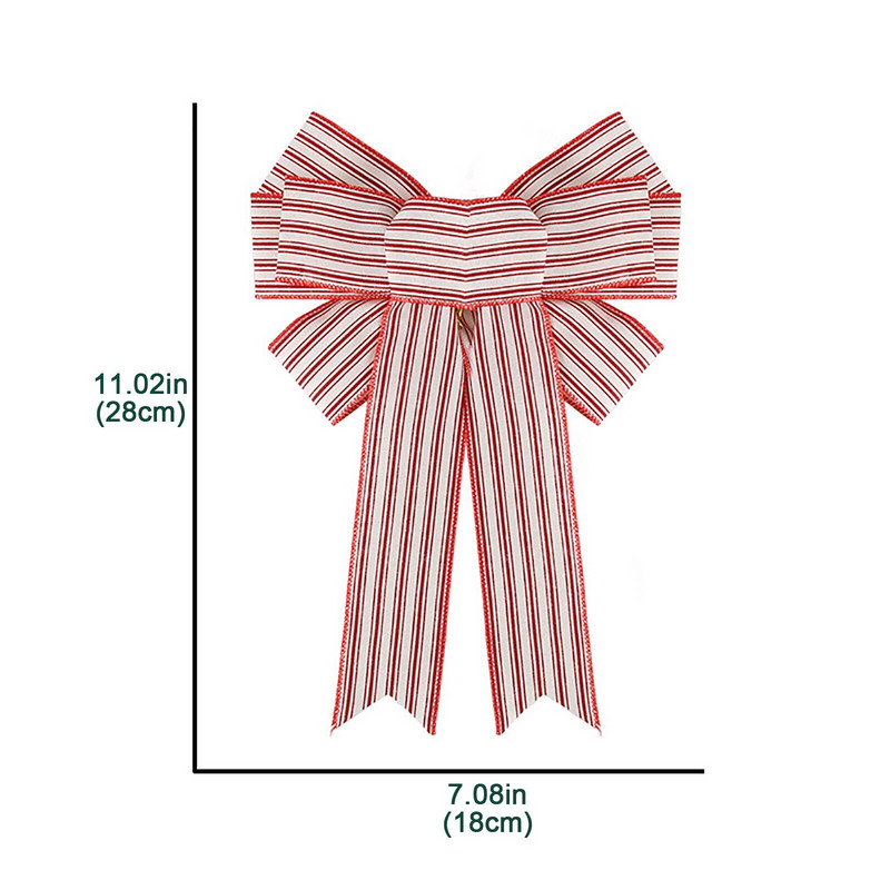 Suur jõulupärja vibu mähkimisvibu jõuludeks siseruumides väljas jõulupuu kaunistamiseks koju Navidad Xmas #02