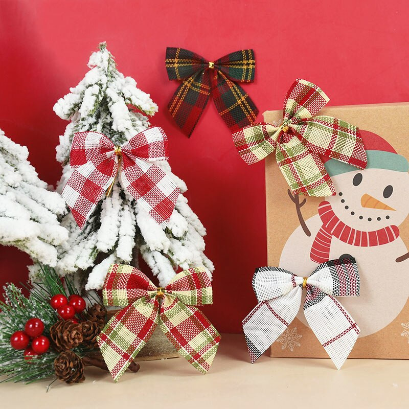 Poklon 10/20 komada Božićno drvce Mašna Ukras Mašna Božićni vijenac Mašna Novogodišnji ukrasi za vjenčanje DIY dodaci za kosu