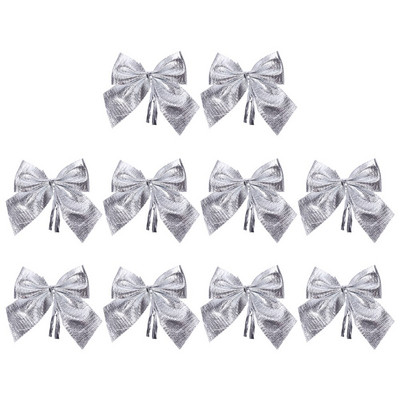 Fundițe de Crăciun Arc de copac Coroniță de pânză Decorativ Panglică de sărbători Cadou Ornament de decorare pandantiv Decorat cu fundă Mini Decorații