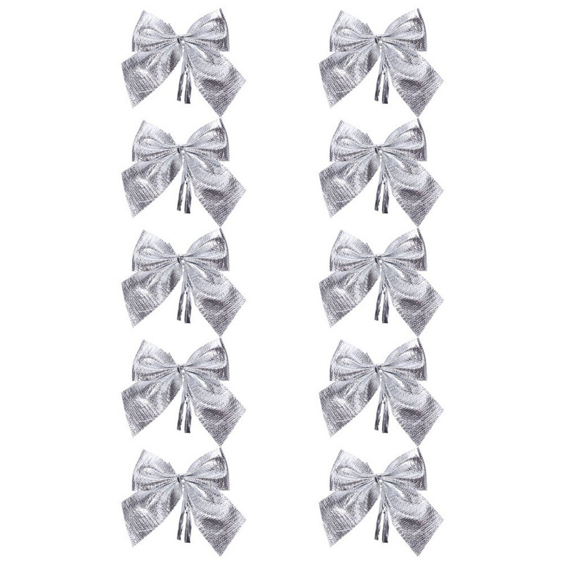 Fundițe de Crăciun Arc de copac Coroniță de pânză Decorativ Panglică de sărbători Cadou Ornament de decorare pandantiv Decorat cu fundă Mini Decorații