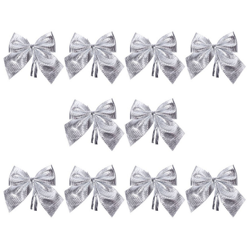 Fundițe de Crăciun Arc de copac Coroniță de pânză Decorativ Panglică de sărbători Cadou Ornament de decorare pandantiv Decorat cu fundă Mini Decorații