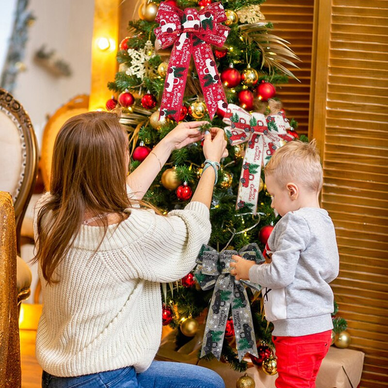 Božićne vrpce mašne čvor ukrasi za božićno drvce Velike mašne Božićna nova godina Ukrasi za vjenčanje Uradi sam Božićni poklon