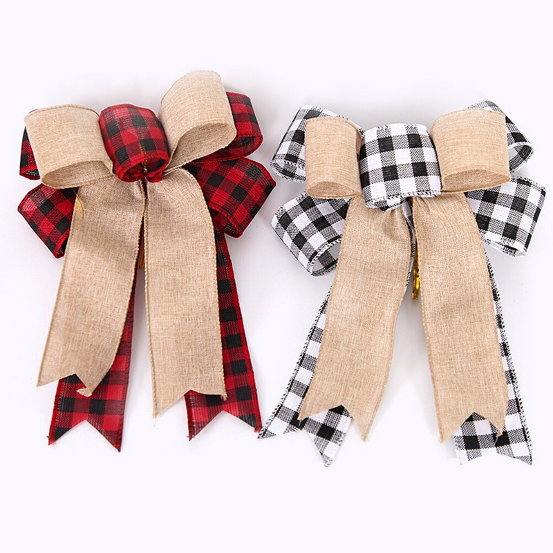 Božićne mašne Mašna Drvo Veliki vanjski vrh Ukrasna vrpca Dekoracija Festivalska tkanina Veliki vijenci Darovi Ukrasna vrata