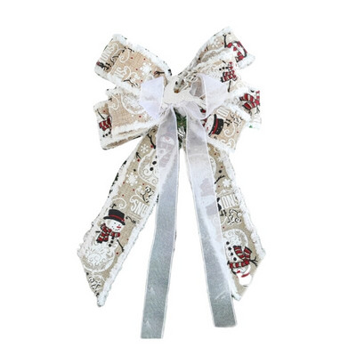 Božićno drvce Auto Bowknot Platno Šarm DIY Ornament Dekoracija Pribor za dječje vjenčanje Romantična večera Dekoracija Poklon