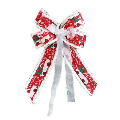 Božićno drvce Auto Bowknot Platno Šarm DIY Ornament Dekoracija Pribor za dječje vjenčanje Romantična večera Dekoracija Poklon
