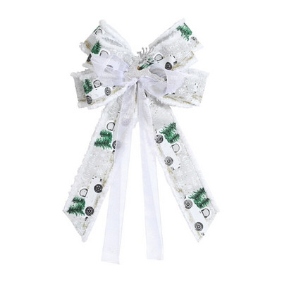 Božićno drvce Auto Bowknot Platno Šarm DIY Ornament Dekoracija Pribor za dječje vjenčanje Romantična večera Dekoracija Poklon