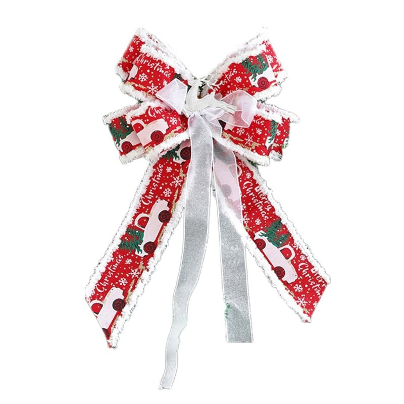Božićno drvce Auto Bowknot Platno Šarm DIY Ornament Dekoracija Pribor za dječje vjenčanje Romantična večera Dekoracija Poklon