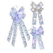 P82E Висящи светещи кърпи Коледни лъкове Висулка Домашен декор Коледно дърво Талисмани