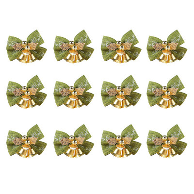 12 vnt. lankeliai, kaklaraištis, pakabukai su varpeliu, kalėdiniais papuošimais, papuošalais Kalėdų eglutei Vakarėlio reikmenys Aušalas Naujieji 2022 m.