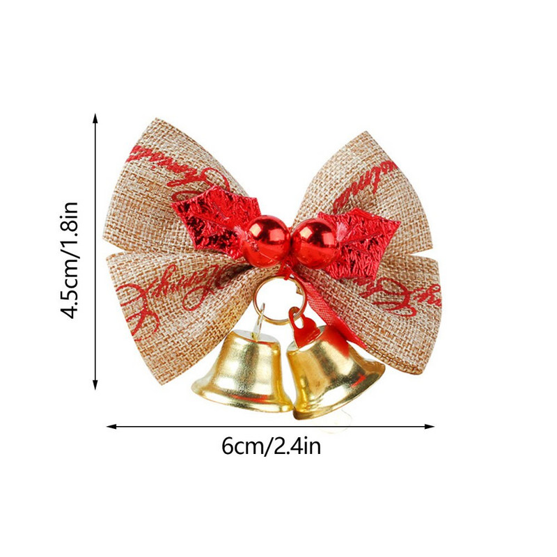 12 vnt. lankeliai, kaklaraištis, pakabukai su varpeliu, kalėdiniais papuošimais, papuošalais Kalėdų eglutei Vakarėlio reikmenys Aušalas Naujieji 2022 m.