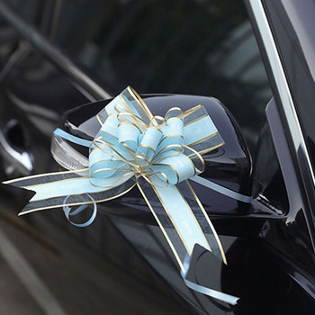 10 бр. Едноцветна панделка за коледни подаръци, опаковане на цветя, лък, лък, Natal Noel Navidad, лъкове за занаятчийски сватбен декор на кола