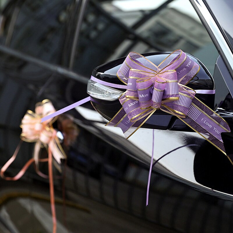 10 komada jednobojne vrpce za povlačenje, božićni darovi, pakiranje, cvjetna mašna, mašna, Natal Noel Navidad, mašne za rukotvorine, vjenčanje, dekoracija automobila