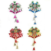 Jõulukaunistus kellukestega männiokkatega siseakna jõulupuu ripats 2022 jõulukaunistused kodutarvete jaoks