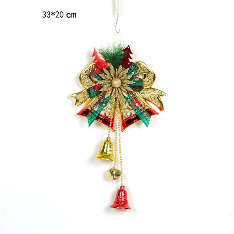 Jõulukaunistus kellukestega männiokkatega siseakna jõulupuu ripats 2022 jõulukaunistused kodutarvete jaoks