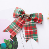 10 buc Arcuri de Crăciun în carouri Arcuri decorative în carouri de bivol pentru coronițe de Crăciun pentru copac, petrecere de acasă, pentru interior și exterior.