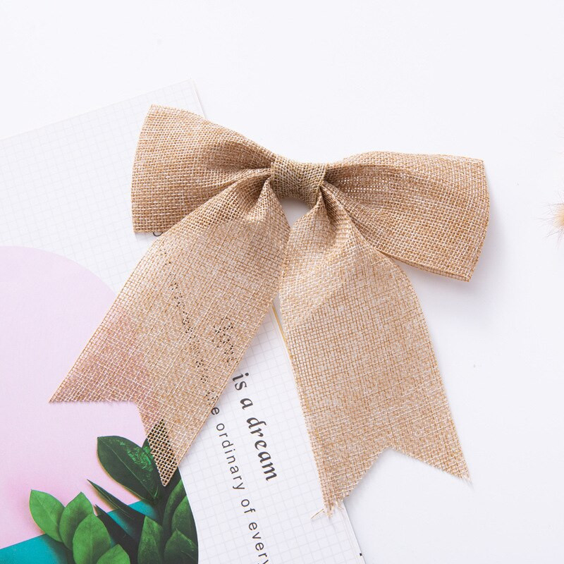 10 buc Arcuri de Crăciun în carouri Arcuri decorative în carouri de bivol pentru coronițe de Crăciun pentru copac, petrecere de acasă, pentru interior și exterior.