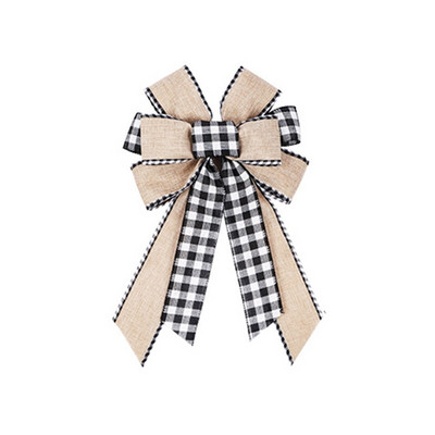 594C velika ukrasna mašna za božićno drvce 9" x 15" inča za vijenac za rukotvorine