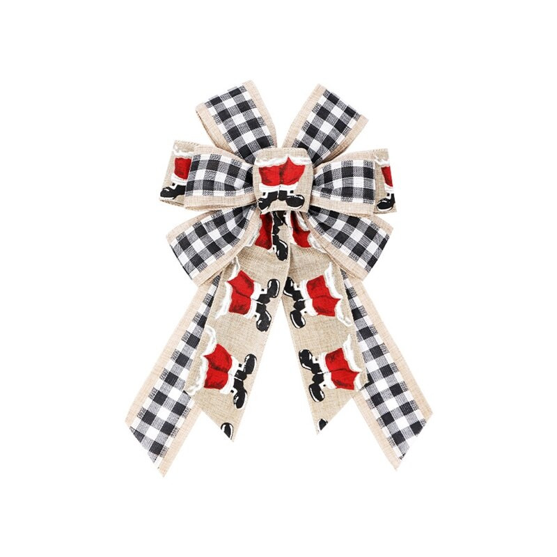 594C velika ukrasna mašna za božićno drvce 9" x 15" inča za vijenac za rukotvorine