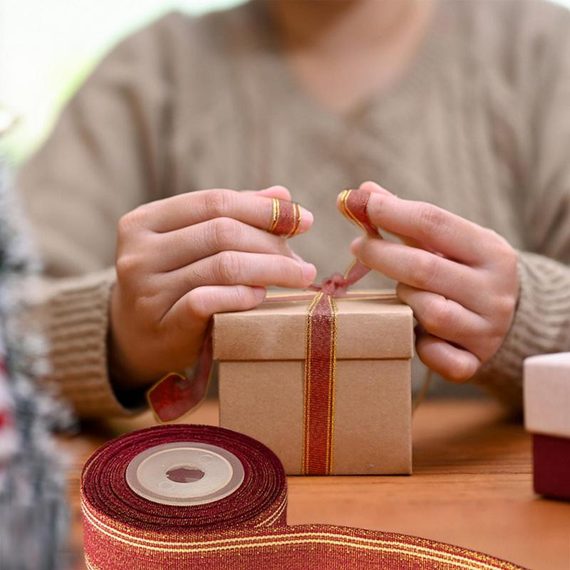 Jõulupuu pakkimispaelad Luksusliku viimistlusega jõulupakendite lint, ilus pakkimispael pakkimiseks