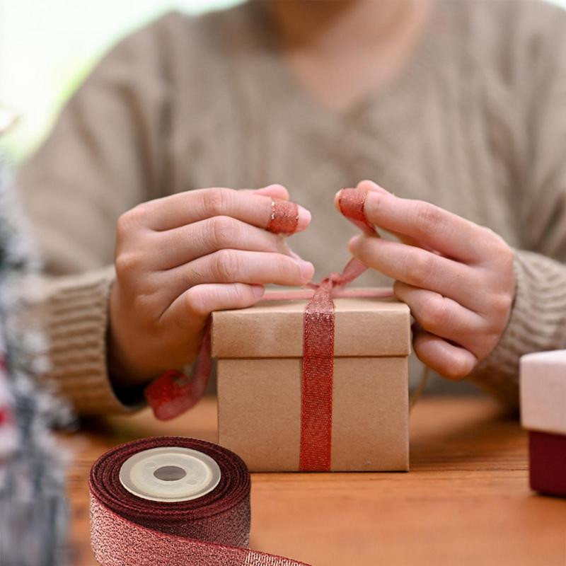 Jõulupuu pakkimispaelad Luksusliku viimistlusega jõulupakendite lint, ilus pakkimispael pakkimiseks