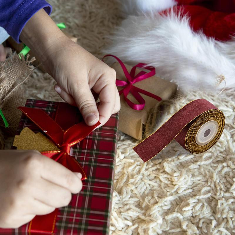Jõulupuu pakkimispaelad Luksusliku viimistlusega jõulupakendite lint, ilus pakkimispael pakkimiseks