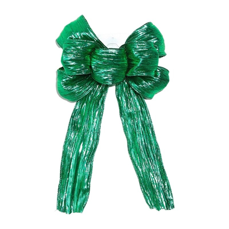 Crăciun bowknot sclipici pânză copaci decorative festival sărbătoare petrecere decor