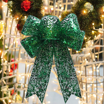 Коледни подаръци с възел с лък Опаковане на лъкове Орнаменти Коледна елха Украса с лък за дома Сватба Новогодишен подарък Navidad