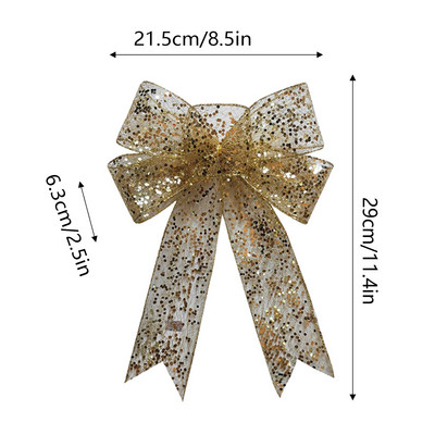 Božićna mašna Pokloni Umotavanje mašni Ukrasi Božićno drvce Mašna Dekoracija za dom Vjenčanje Novogodišnji dar Navidad