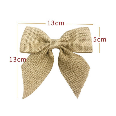 Коледна украса. Коледни лъкове. Лъкове от чул. Ръчно изработен чул. Лъкове