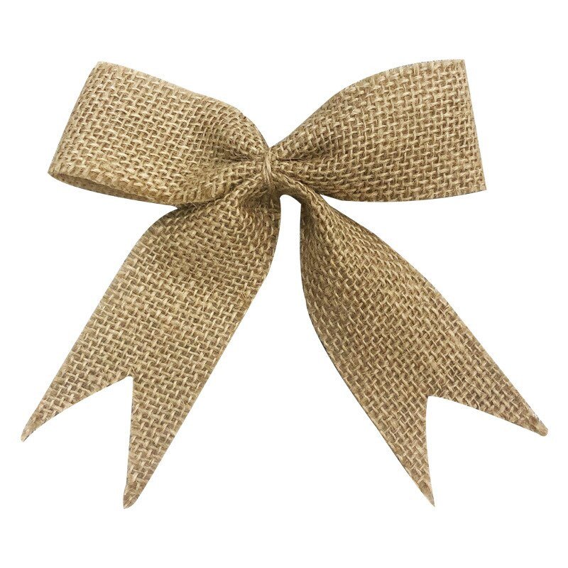 Коледна украса. Коледни лъкове. Лъкове от чул. Ръчно изработен чул. Лъкове