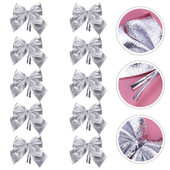 Božićne mašne Mašna za drvce Dekoracija vijenca od kostrijeti Ukrasna blagdanska vrpca Poklon Ukrasi Privjesak Dekoracija Mašna Mini ukrasi