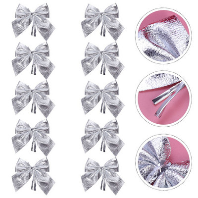 Božićne mašne Mašna za drvce Dekoracija vijenca od kostrijeti Ukrasna blagdanska vrpca Poklon Ukrasi Privjesak Dekoracija Mašna Mini ukrasi