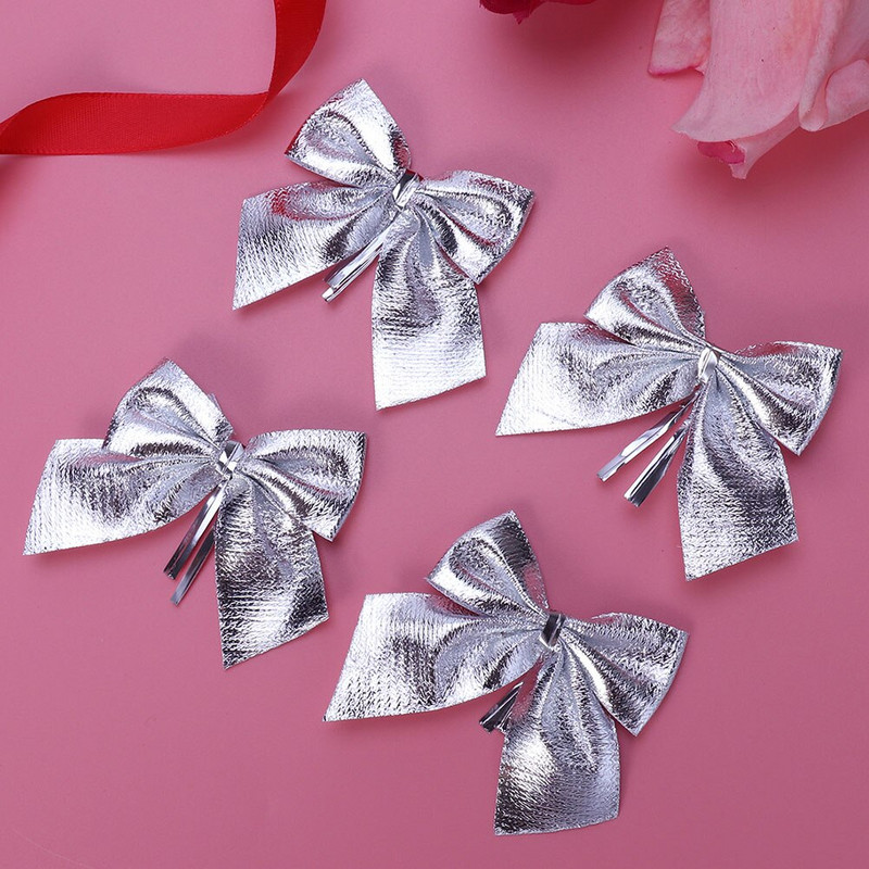 Božićne mašne Mašna za drvce Dekoracija vijenca od kostrijeti Ukrasna blagdanska vrpca Poklon Ukrasi Privjesak Dekoracija Mašna Mini ukrasi