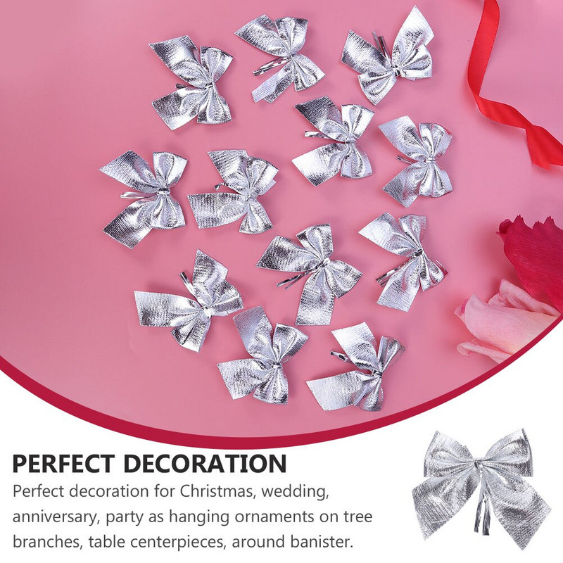 Božićne mašne Mašna za drvce Dekoracija vijenca od kostrijeti Ukrasna blagdanska vrpca Poklon Ukrasi Privjesak Dekoracija Mašna Mini ukrasi