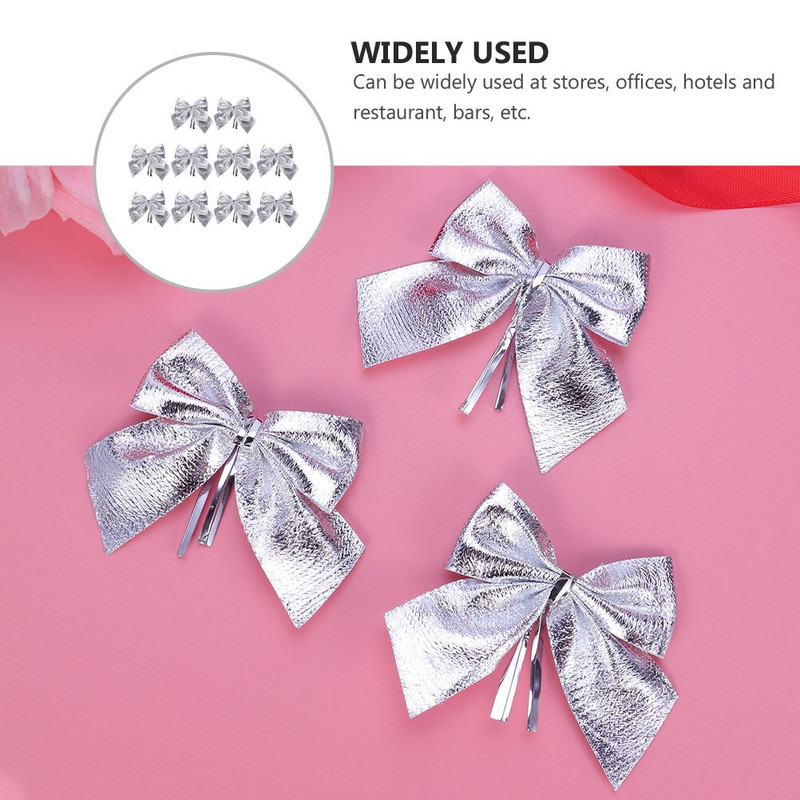 Božićne mašne Mašna za drvce Dekoracija vijenca od kostrijeti Ukrasna blagdanska vrpca Poklon Ukrasi Privjesak Dekoracija Mašna Mini ukrasi