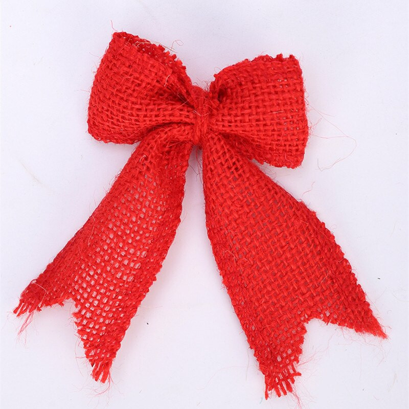 2 buc. Arce de țesătură din panglică de iută de epocă, accesorii pentru petrecerea de nuntă, decorare manuală, arc de culoare, artizanat, decorațiuni pentru casă