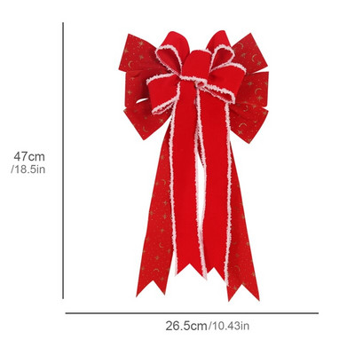 Linane jõuludekoratiivne vibu jõulupuu kaunistus aastavahetuse kaunistused käsitsi valmistatud kinke vibud