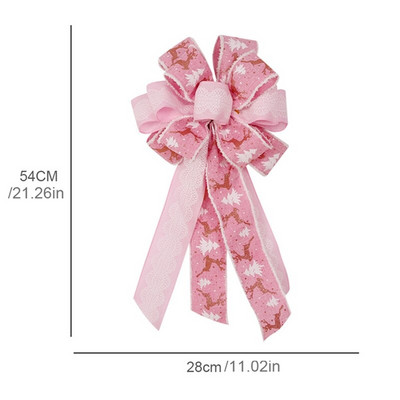 Linane jõuludekoratiivne vibu jõulupuu kaunistus aastavahetuse kaunistused käsitsi valmistatud kinke vibud