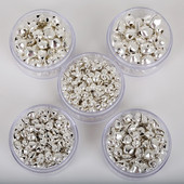 50-300gab (6mm/8mm/10mm/12mm/14mm) Sudraba zvaniņi Dzelzs piekariņi Ziemassvētku eglīšu rotājumi Ziemassvētku rotājumi